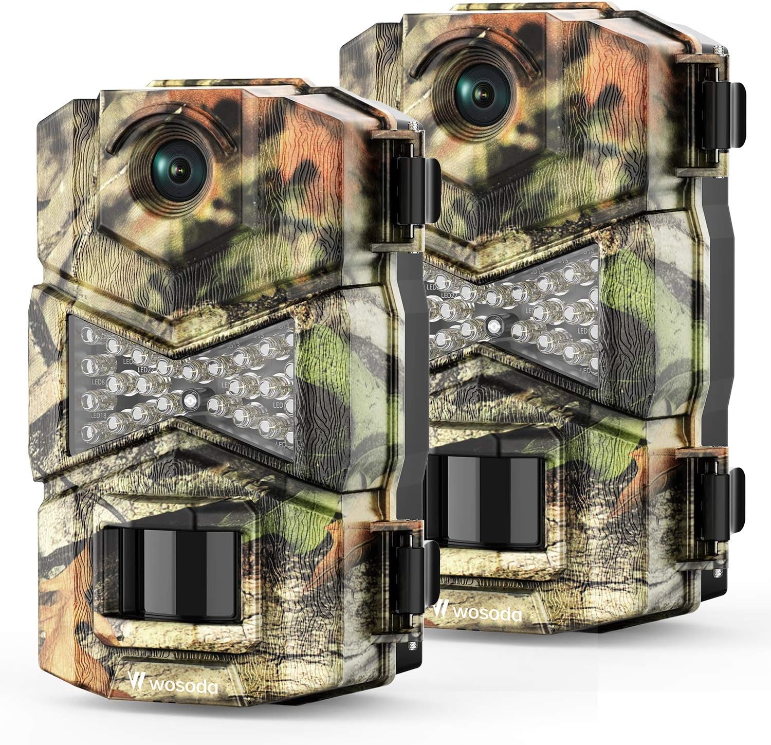 2 Pack 16MP 1080P Waterproof Trail Game Camera with Night Vision C53552