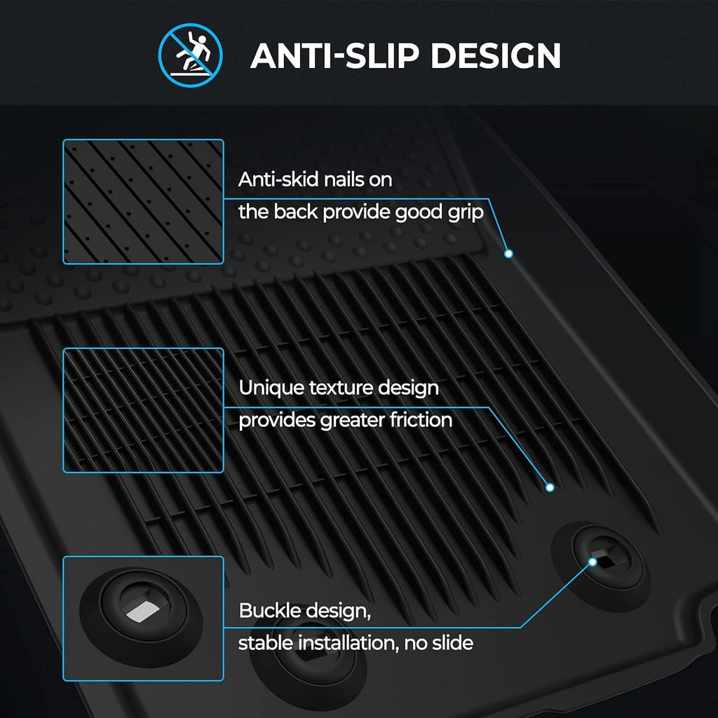 Black TPE Rubber Floor Mats Y51951