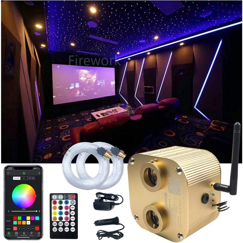 Bluetooth 20W RGBW LED Headliner Light Kit with APP Remote, 900pcs 13.1ft N380999