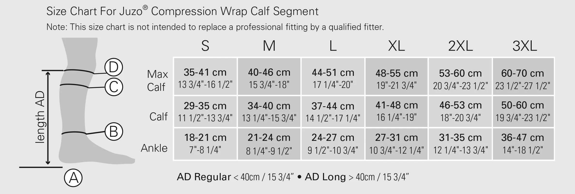 Calf Compression Wrap X-Large / Long N240
