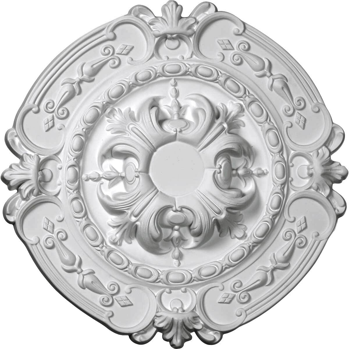 16 3/8 inch x 1 3/4 inch Hand-Painted Ceiling Medallion L718852