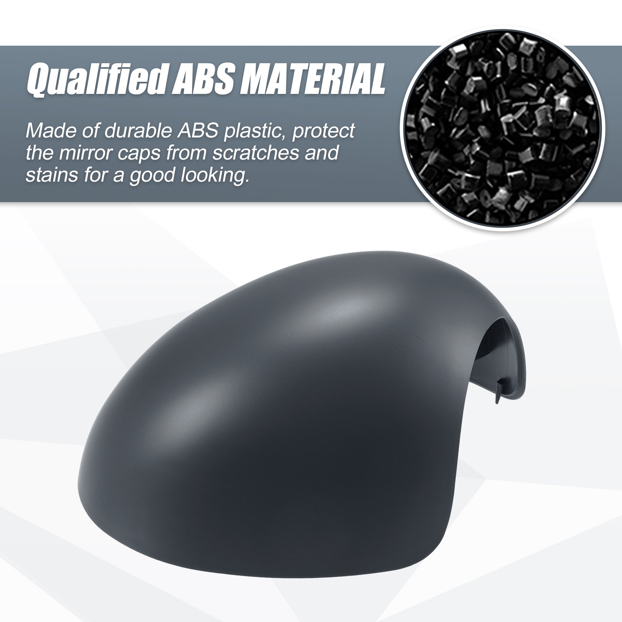 Gray Rear View Mirror Cover Cap for BMW Mini Clubman R55 Hatchback Cooper R56 M8600