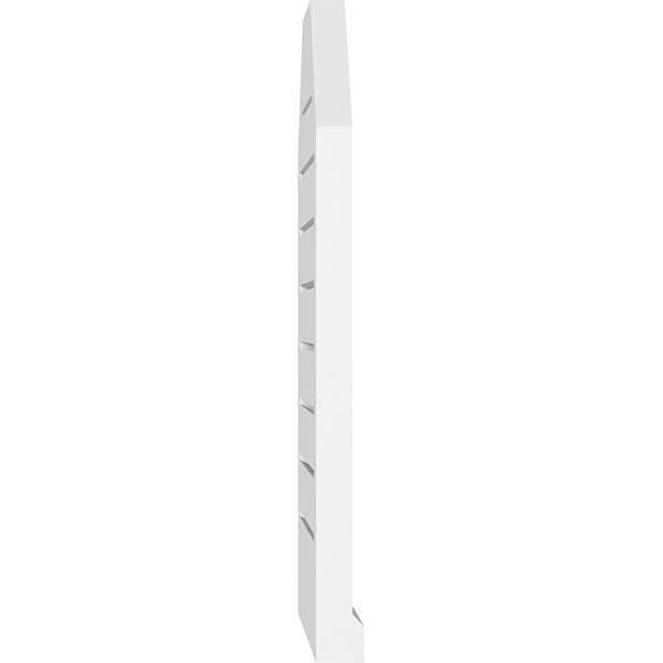 Octagonal Top Surface Mount PVC Gable Vent with Brickmoul O428