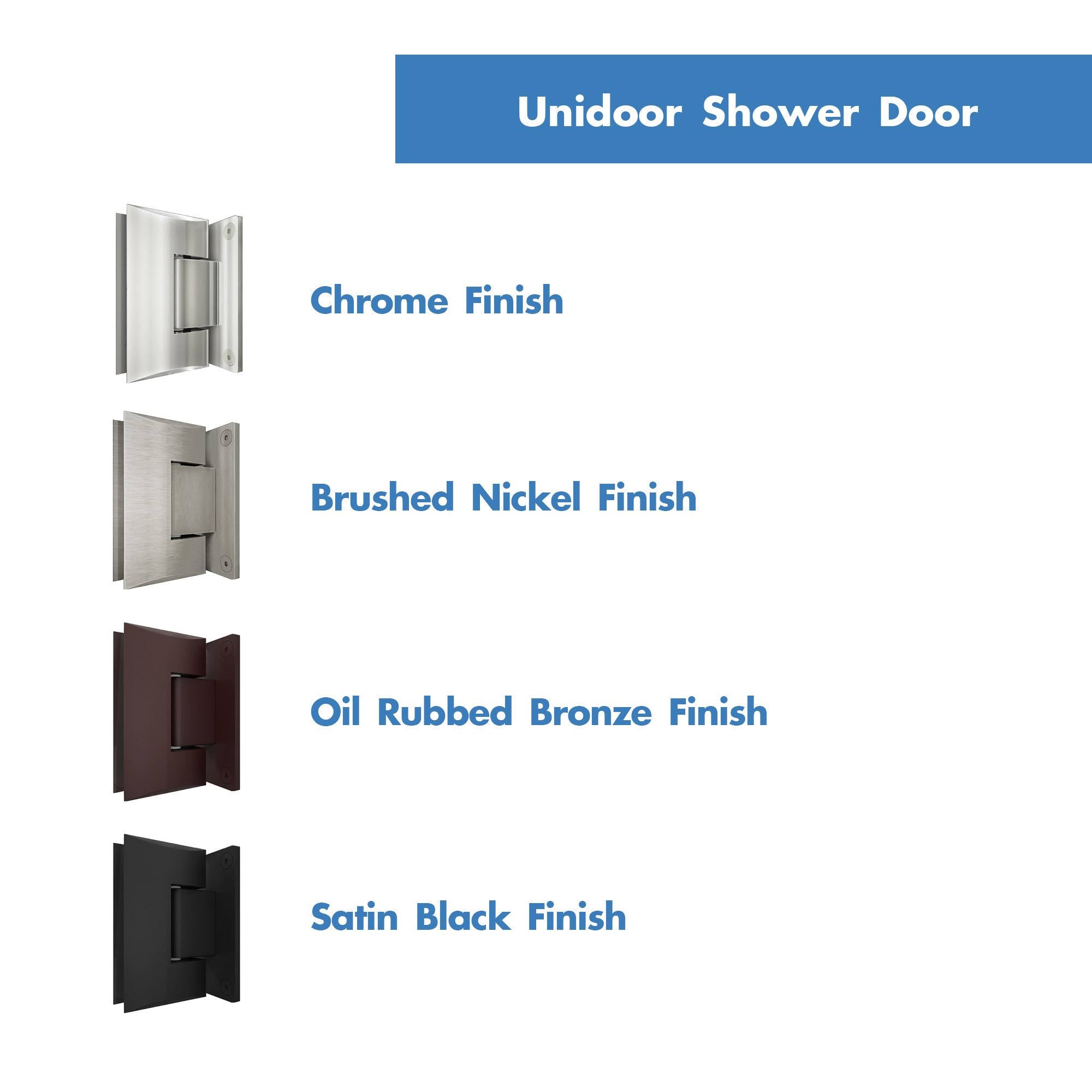 Oil Rubbed Bronze Hinged Shower Door P52320