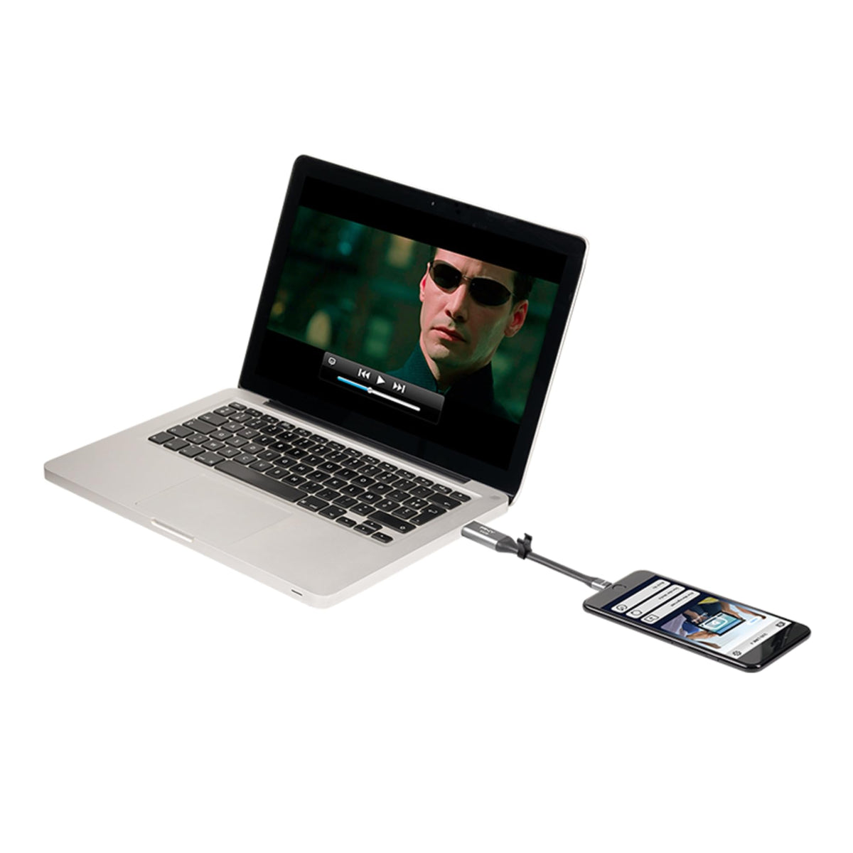 64GB USB 3.0 OTG Flash Drive, Metal Gray B6810