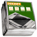 20x30' 14 Mil Heavy Duty Reinforced Poly Tarp Waterproof Cover M672