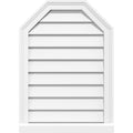 Octagonal Top Surface Mount PVC Gable Vent with Brickmoul O428