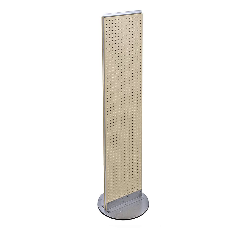 Two-Sided Pegboard Floor Display on Revolving Base V9066