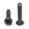#8-32 x 7/8 Coarse Thread Machine Screw Phillips Flat Head Low Carbon Steel Black Oxide V545