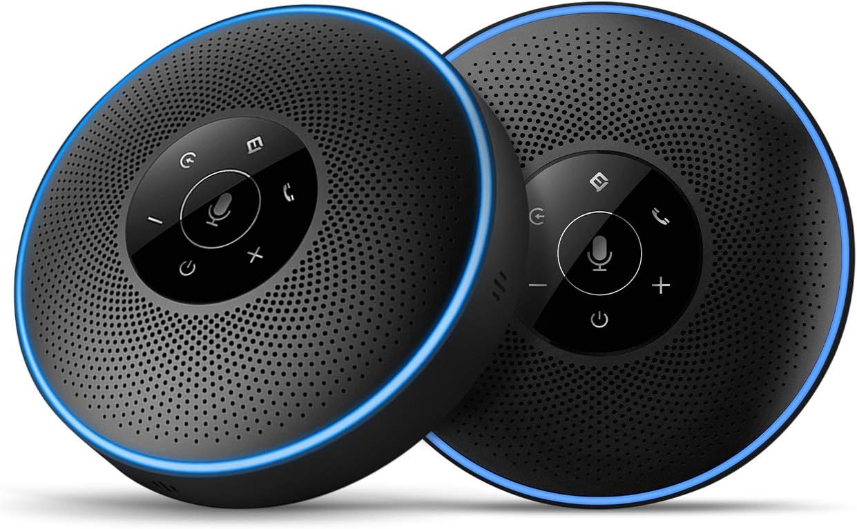 Wireless Speakerphone with 360° Voice Pick-up and 8 AI Noise Cancellation Mics A849