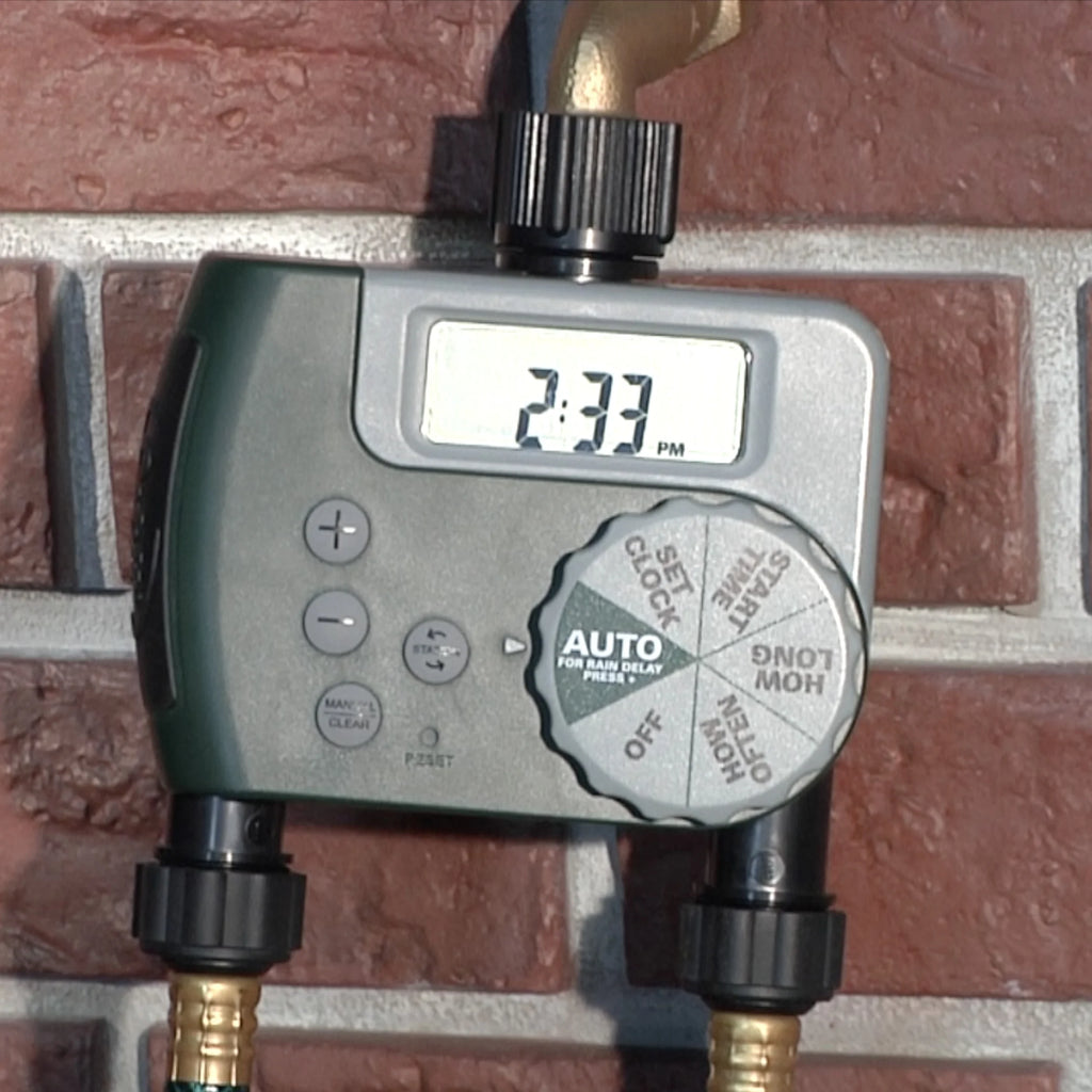 LCD 2-Port Digital Hose Faucet Timer M54068