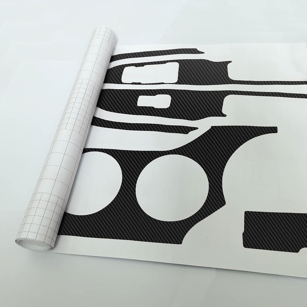Carbon Fiber Center Console Vinyl Wrap Stickers Pack of 2 R480