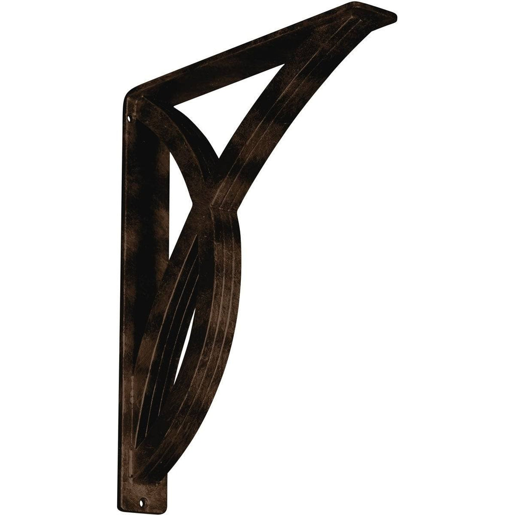 Antiqued Bronze Wrought Iron Bracket O4268