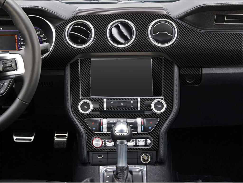 Carbon Fiber Center Console Vinyl Wrap Stickers Pack of 2 R480