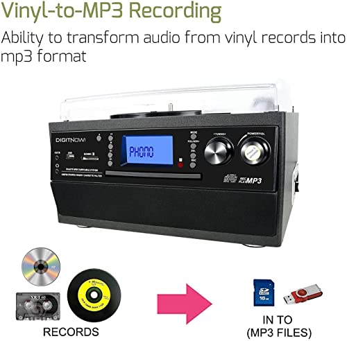 Bluetooth Record Player Turntable with Stereo Speaker X27010