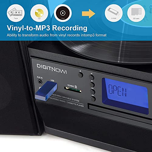 Bluetooth Record Player Turntable with Stereo Speaker X27010