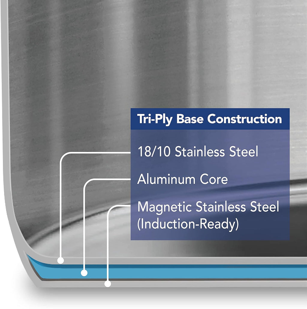 Stainless Steel 5 Quart Steamer Set B2082