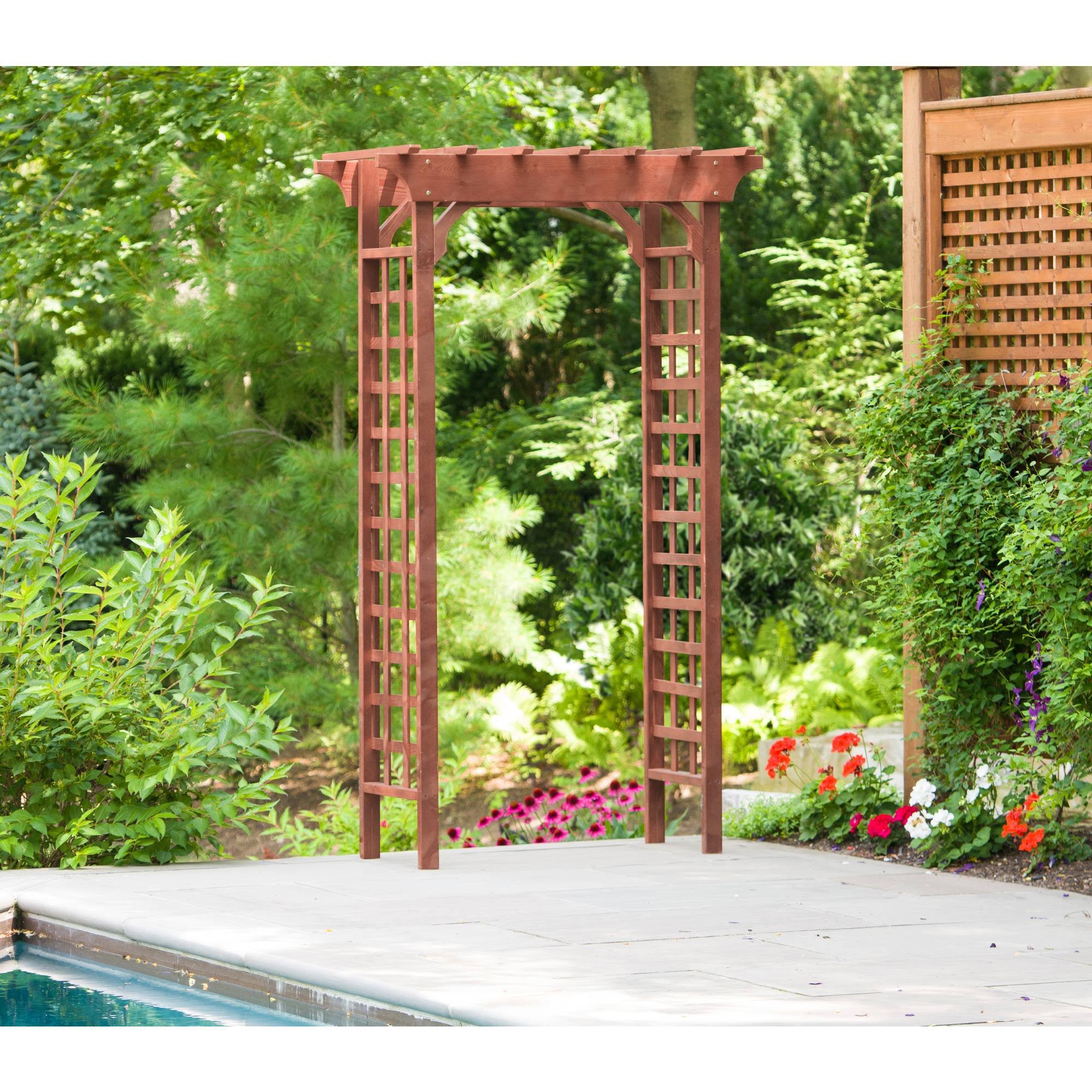 Medium Brown Garden Arbor S622