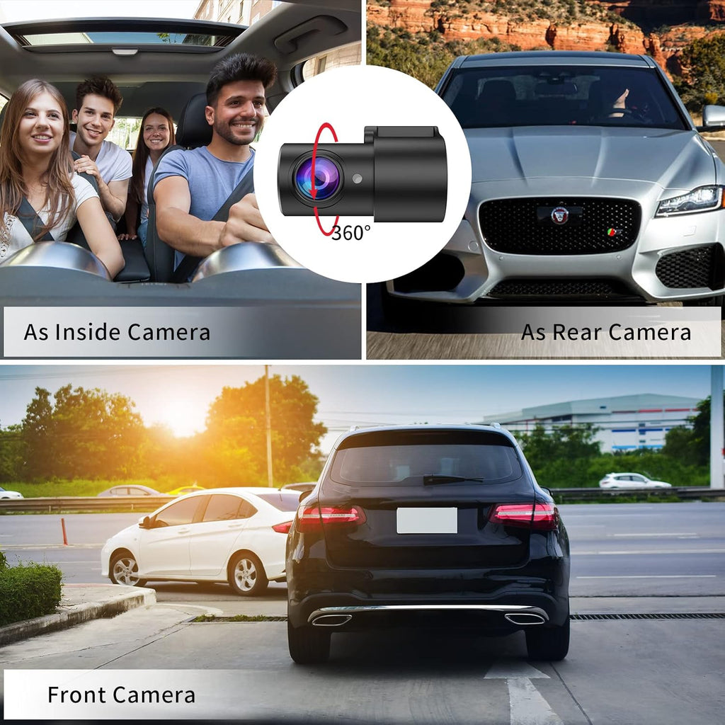 Dash Cam with Navigation, 1080P Front and Rear Cameras, 5 Touchscreen W93308