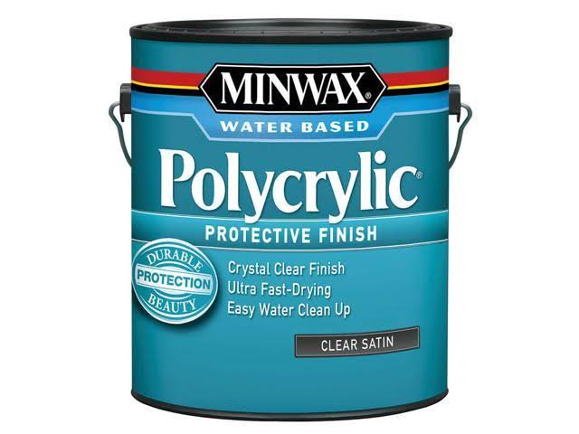 Satin Clear Polycrylic 1 gal. Pack of 2 W261