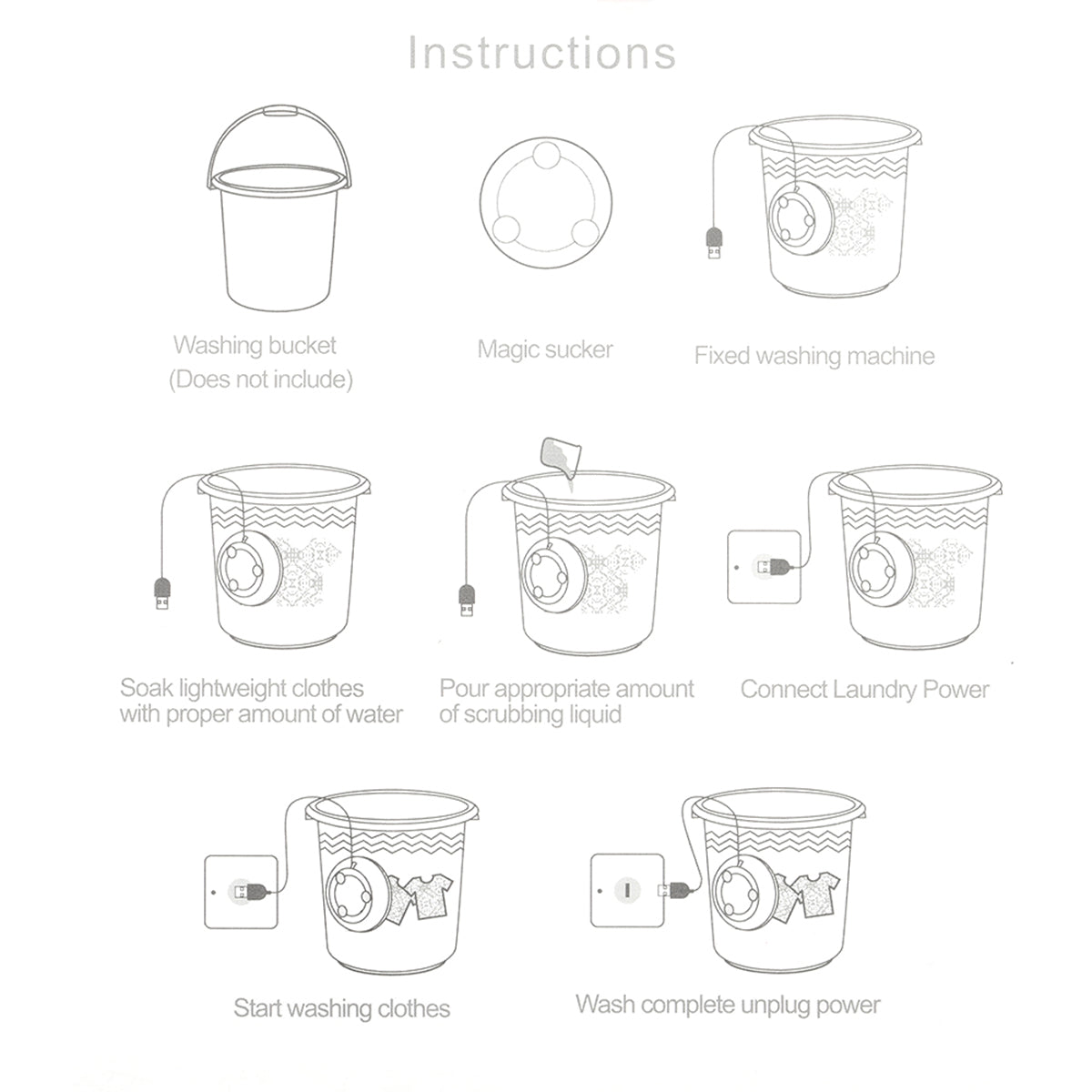 USB Mini Portable Washing Machine Q845