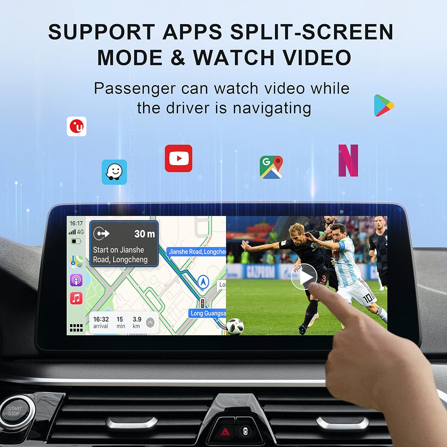 CarPlay Wireless Adapter for OEM Wired CarPlay Cars P681821