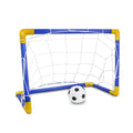 Folding Mini Soccer Goal Post Net Set with Pump T68673