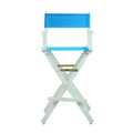 White Frame Turquoise Canvas Director's Chair A60414