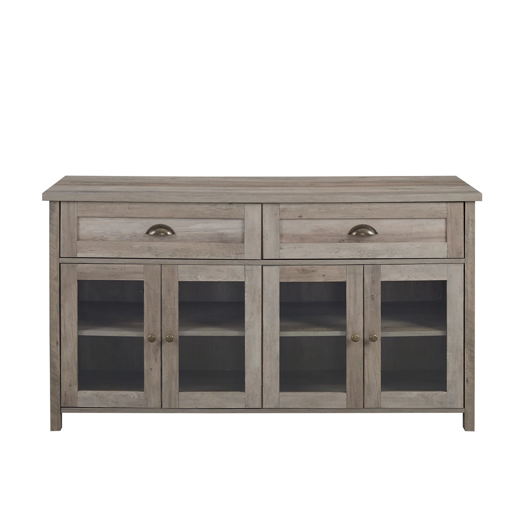 Grey Wash 4 Door TV Stand Q86337