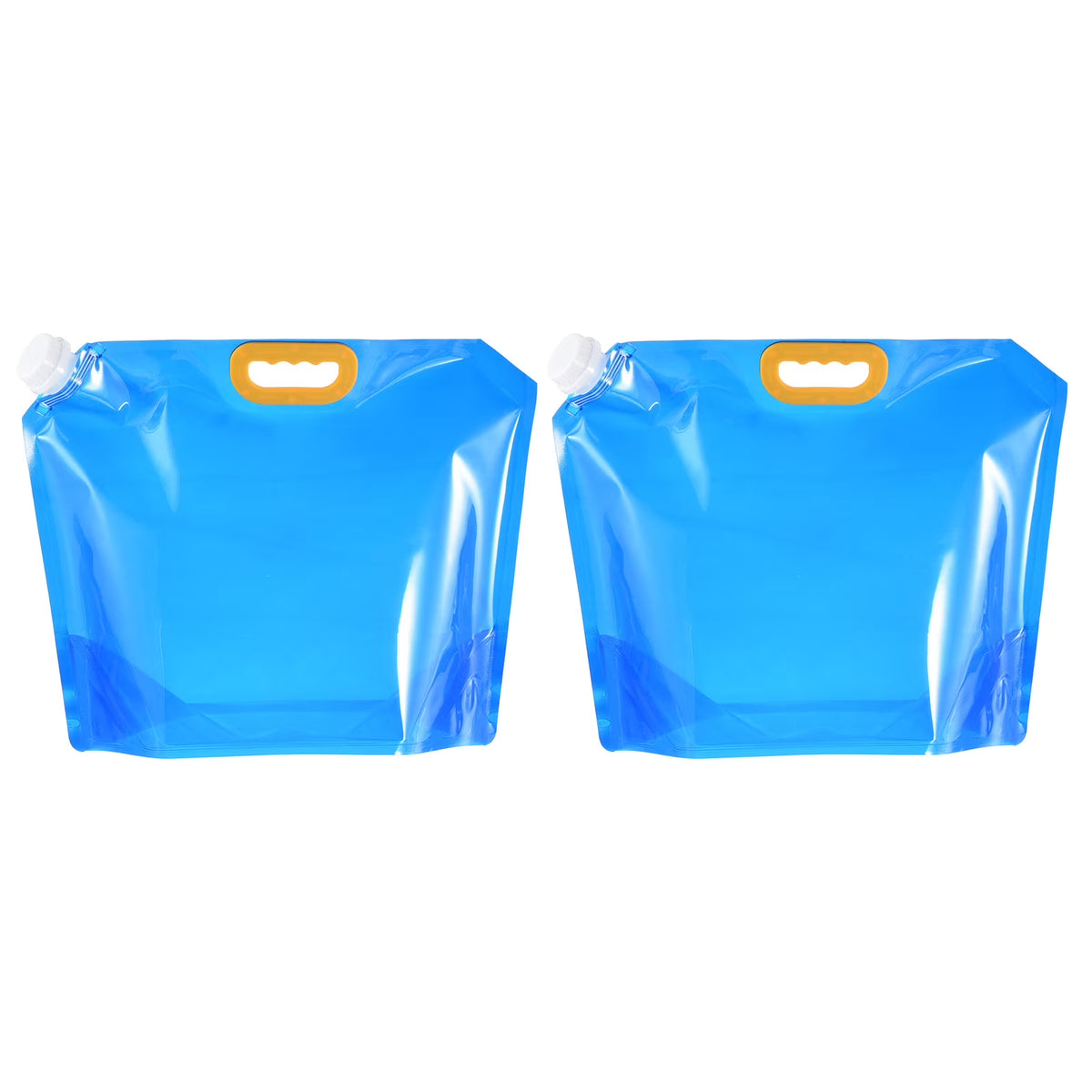 10L Collapsible Plastic Water Container Bag, 2 Pack Blue F686349
