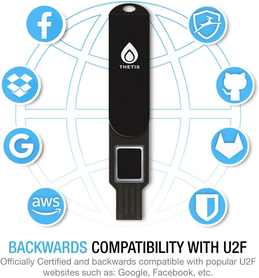 Black FIDO2 Security Key USB A A16307