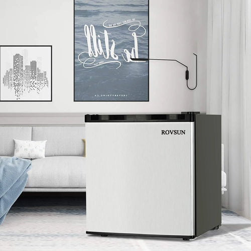 1.1 Cu.Ft Compact Upright Freezer with Shelf & Adjustable Thermostat E972