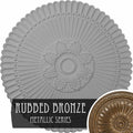 30x22OD x 1 1/4x22P Rubbed Bronze Ceiling Medallion K7355