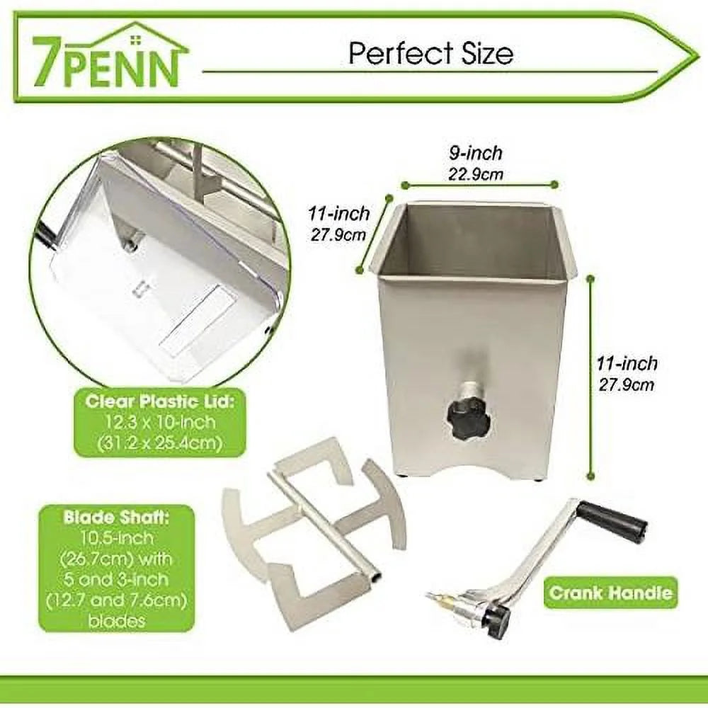 20 Lb Manual Meat Mixer with Lid F399815