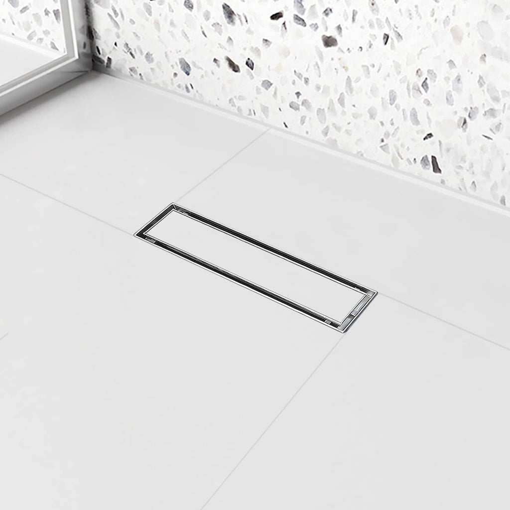 Brushed 304 Stainless Steel Linear Shower Drain 32 inch E586763