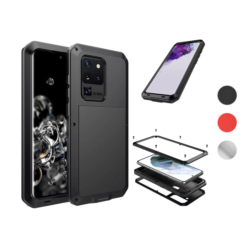 Samsung Galaxy S23 Plus Case Silver Heavy Duty Shockproof Rugged Q712935