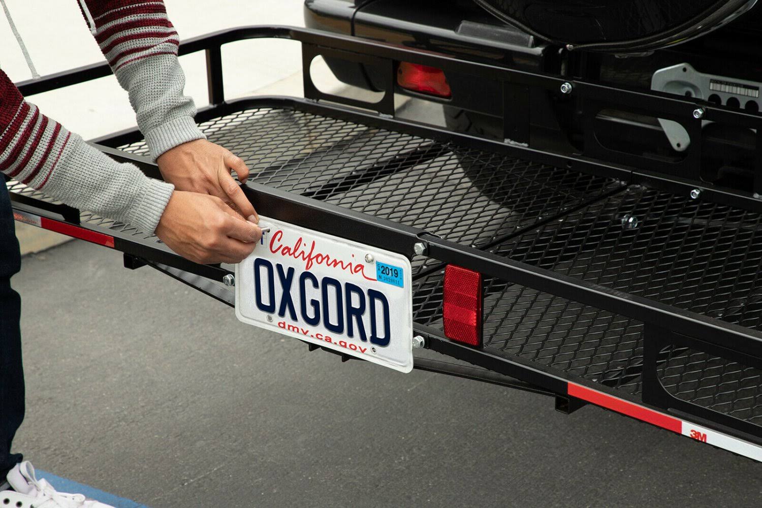 Universal Auto Steel Rear Hitch Mount Carrier Basket U17535