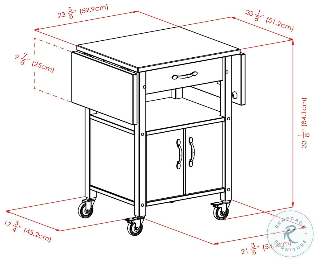 Drop-Leaf Kitchen Cart Y207885