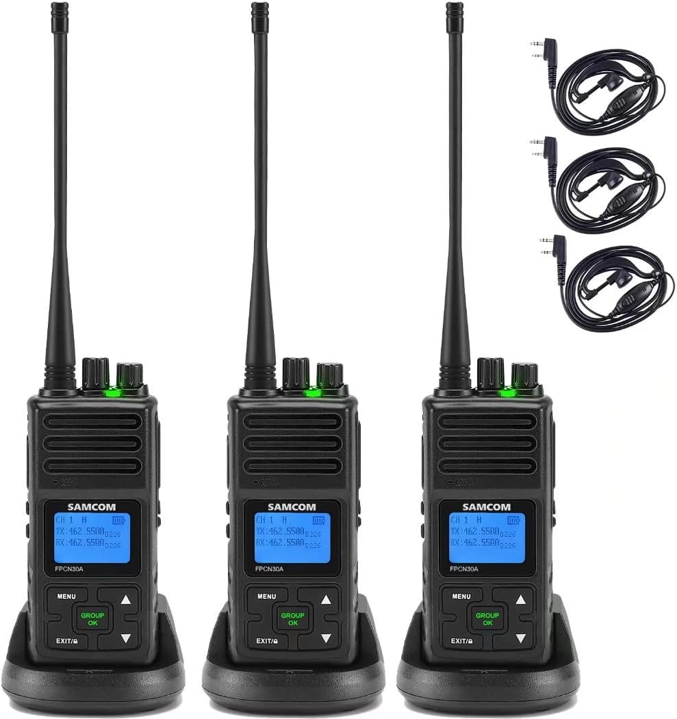 3 Packs UHF Two Way Radios Walkie Talkies X9821