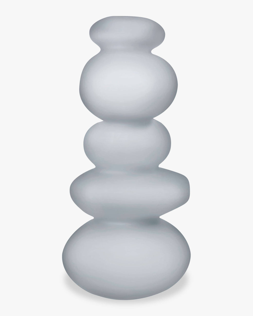 Opal Grey Glass Candle Holder G327
