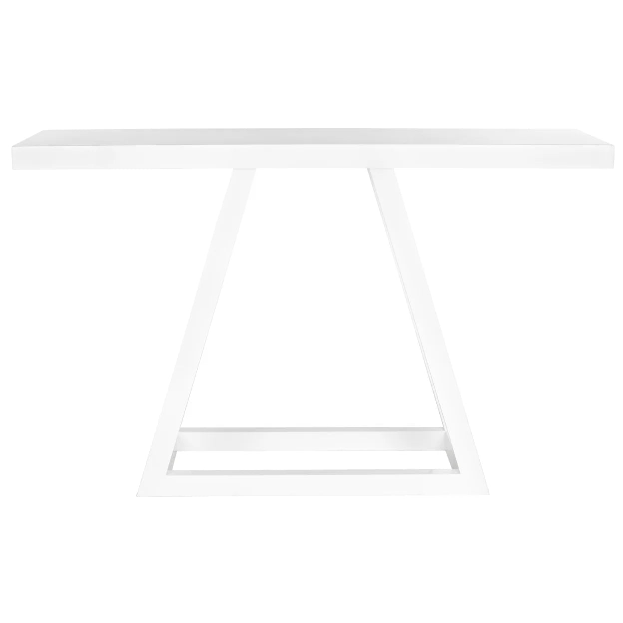 White Lacquer Console Table Y74378