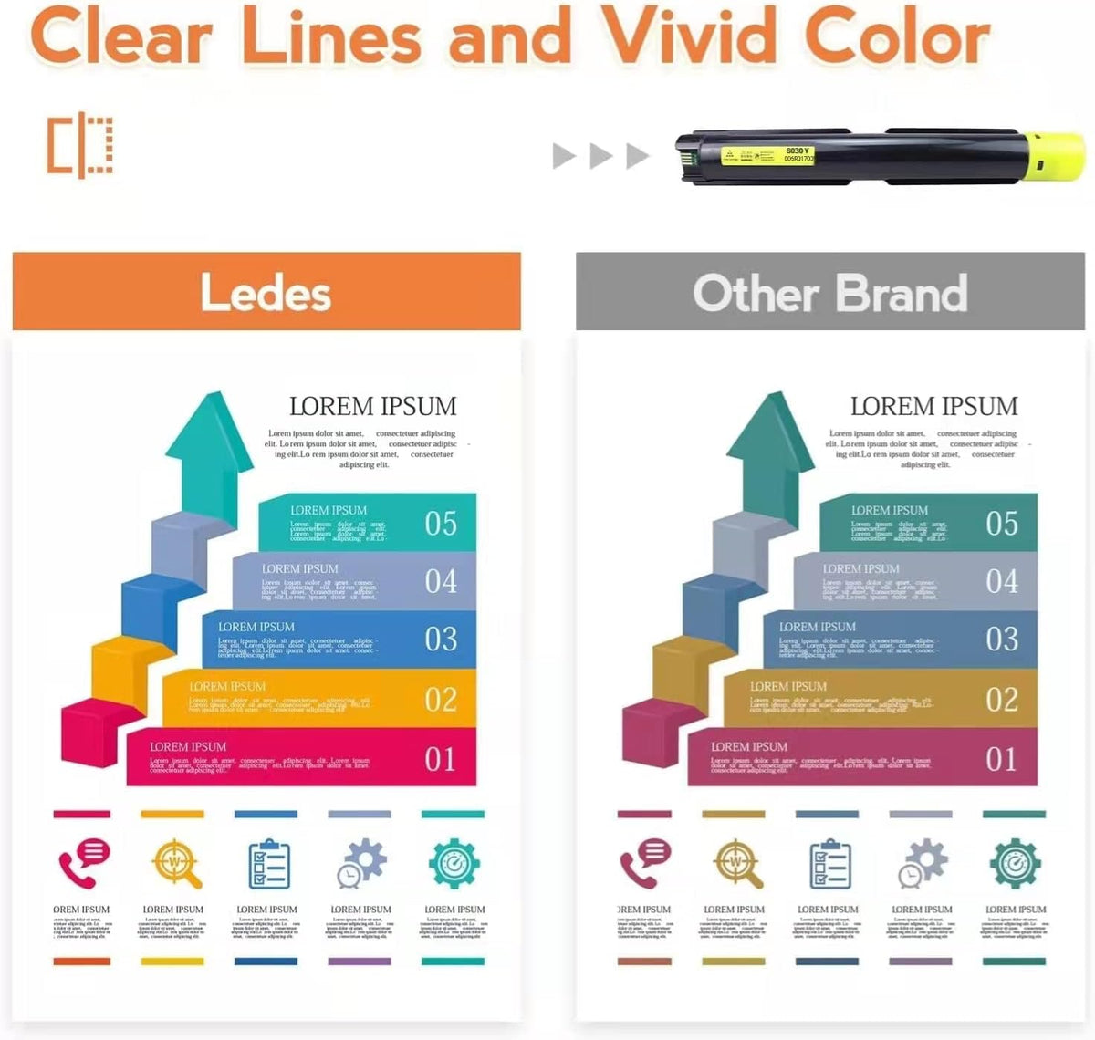 Compatible Toner Cartridge for Xerox AltaLink Printer (1 Black 1 Cyan 1 Magenta 1 Yellow) J76551