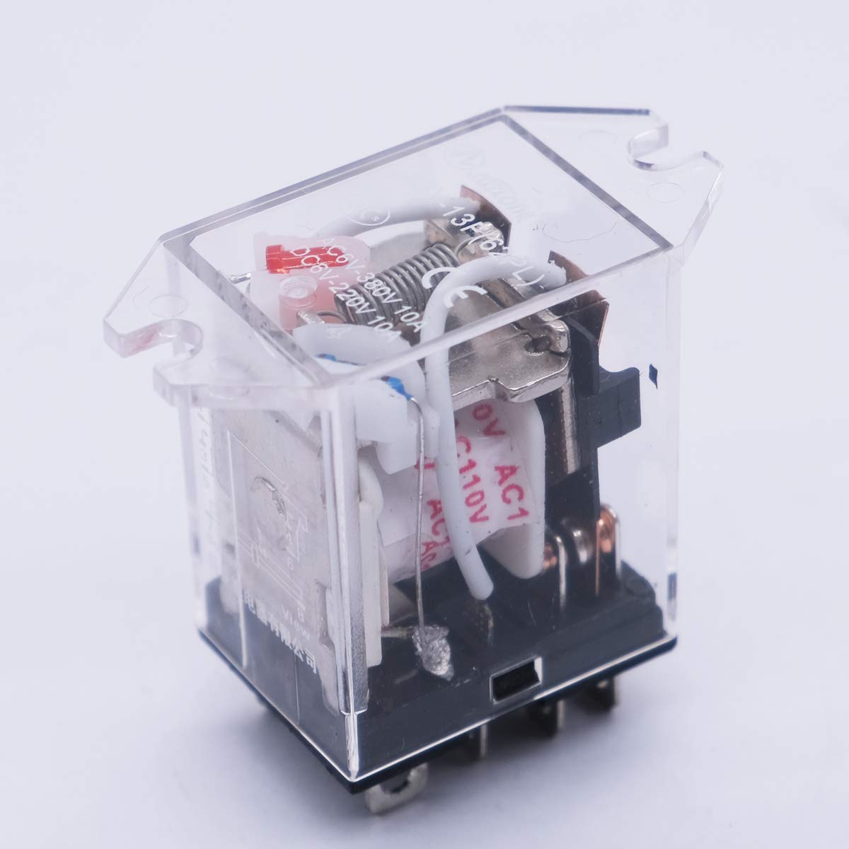 2pcs DC 24V 8 Pin 10A DPDT LED Indicator Electromagnetic Power Relay C50007