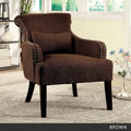 Brown Contemporary Accent Chair V64816
