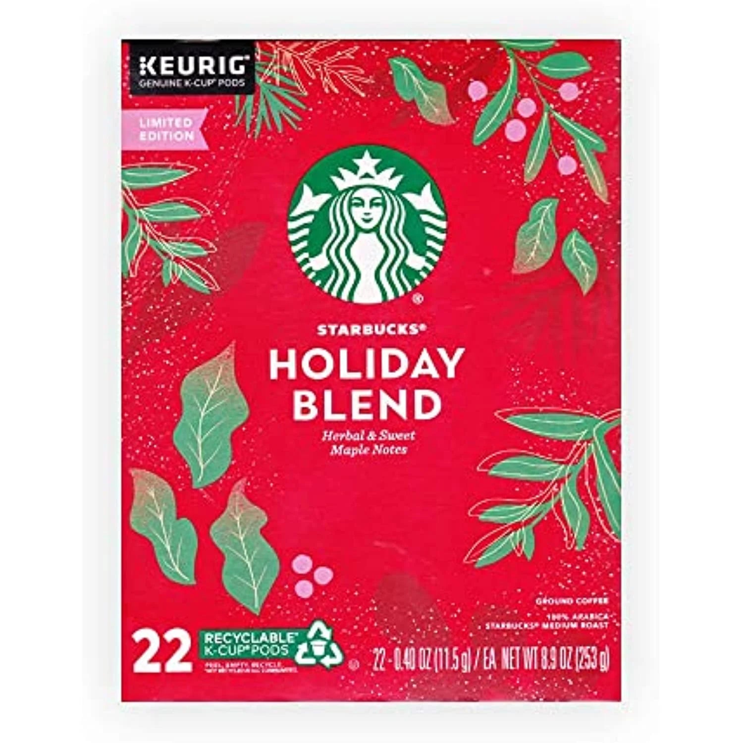 Medium Roast Coffee Single-Cup For Keurig Brewers, 1 Box Of 22 R457129