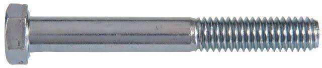 3/4 in. Dia. x 4-1/2 in. L Heat Treated Zinc Steel Hex Head Cap Screw 20 Pk G158265