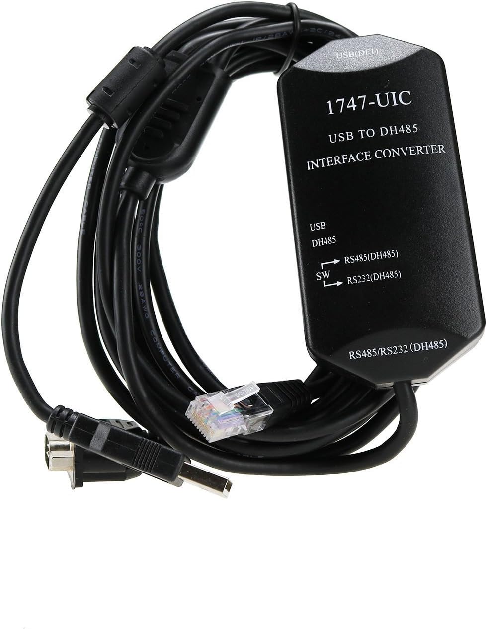 PLC Programming Cable USB to DH485 RS485 RS232 Interface Converter B288