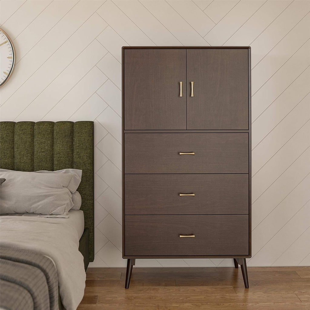 4 Shelf Bookcase, Walnut Y81742