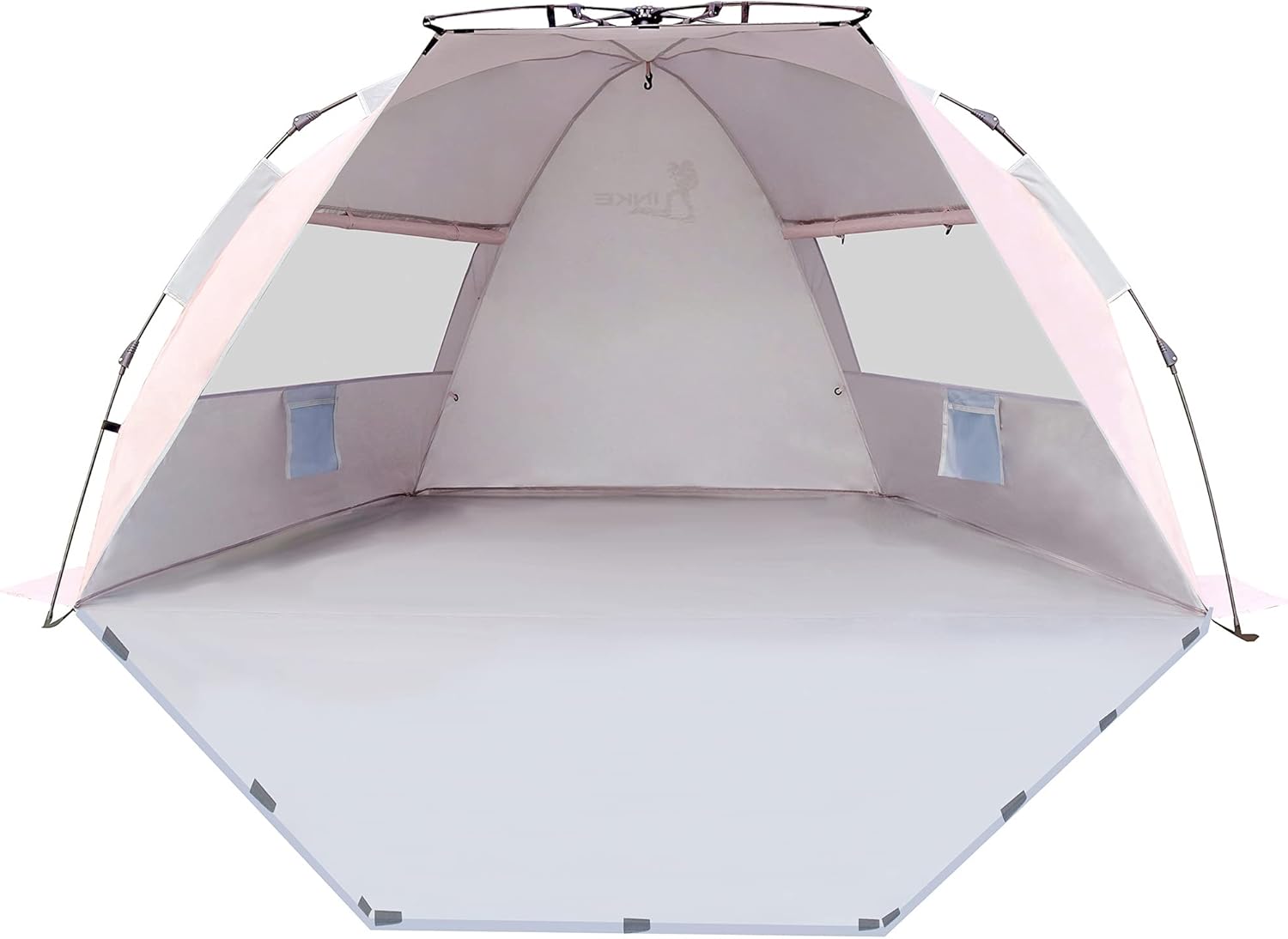Beach Tent Sun Shelter, 4 Person, XL Size (Pink) with Carry Bag O69234