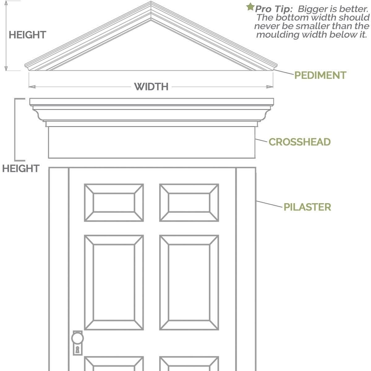 6x22W x 120x22H Raised Panel PVC Pilaster with Capital & Base K96124